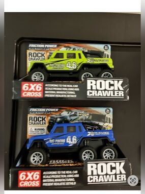 OX TOYS Rally Cars & Trucks, Friction Power 6x6 - Pack of 2 trucks -New -